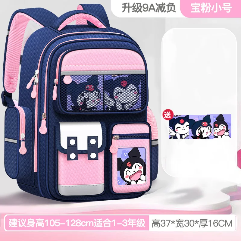 Sanrios Student Large Capacity DIY Backpack Kawaii Hello Kitty Cinnamoroll Kuromi Cartoon Cartoon Child Schoolbag Birthday Gift 6