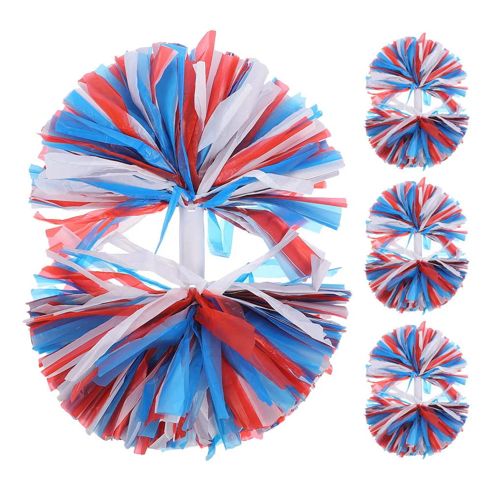 4Pcs Dance Pompoms Cheering Pompoms Gymnastics Cheer Pompom Cheerleading Props 6pcs handheld cheering props gymnastics cheer pompom props sports meeting supply