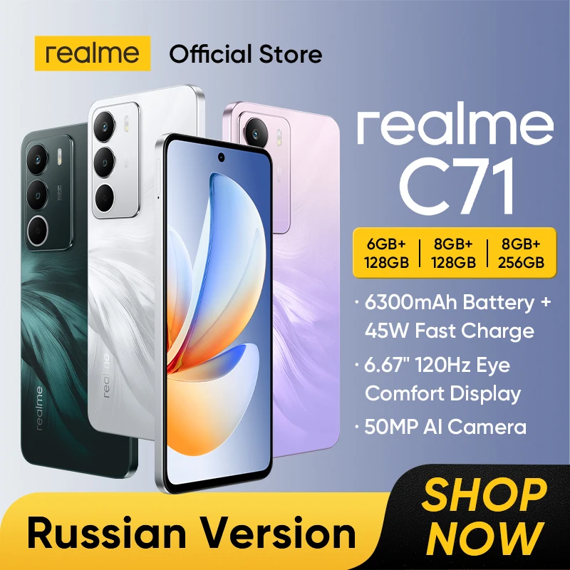 World Premiere] realme C71 Smartphone 6300mAh Battery 45W