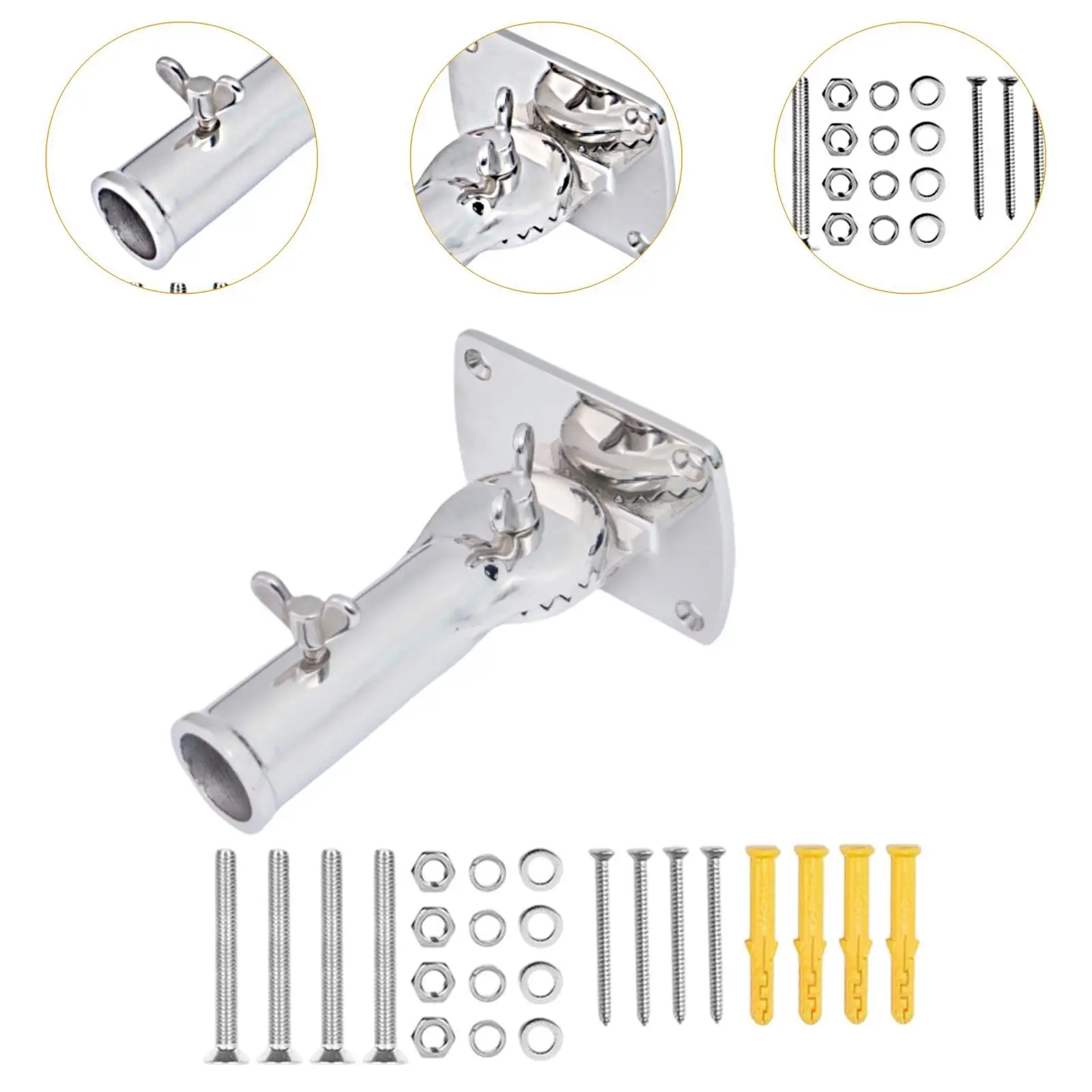 Flag Pole Holder Practical Mounting Base for Car House Home Decoration