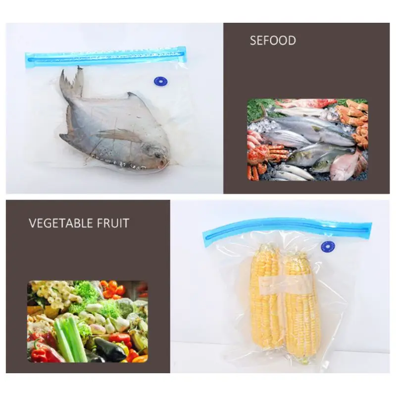 Manual Vacuum Bag Suction Air Pump Food Seal Storage Pouch Compression Pump Tool A0NC