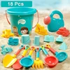 Beach Toys for Kids Sand Set Sand Bucket Beach Shovel Toys for Toddlers Summer Beach Game Children Toys Water Play Tools 2