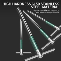 T/L 2.5/3/4/5/6/8/10mm Torx Screwdriver T Type Allen Hex Wrench Chrome Spanner T-shaped Hand Tool Extended T-Socket Wrench 2