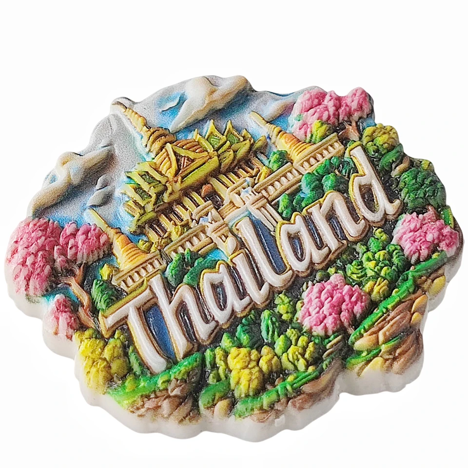 3D Bangkok Thailand Fridge Magnet - 7x5cm Polyresin Souvenir & Decoration