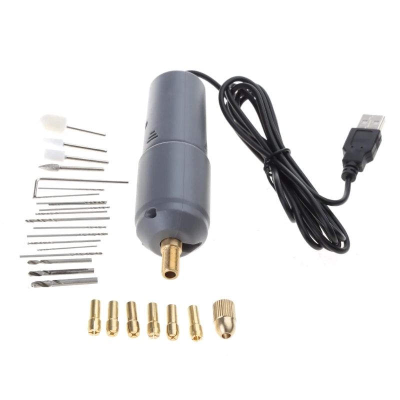 

Electric Drill with Drill Bits for Wood Jewelry Pendant Making Supplies