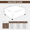 Thick Velvet 3 Size Square Ottoman Covers Stretch Footstool Cover Bench Stool Cover Washable Furniture Protector Stool Covers 2