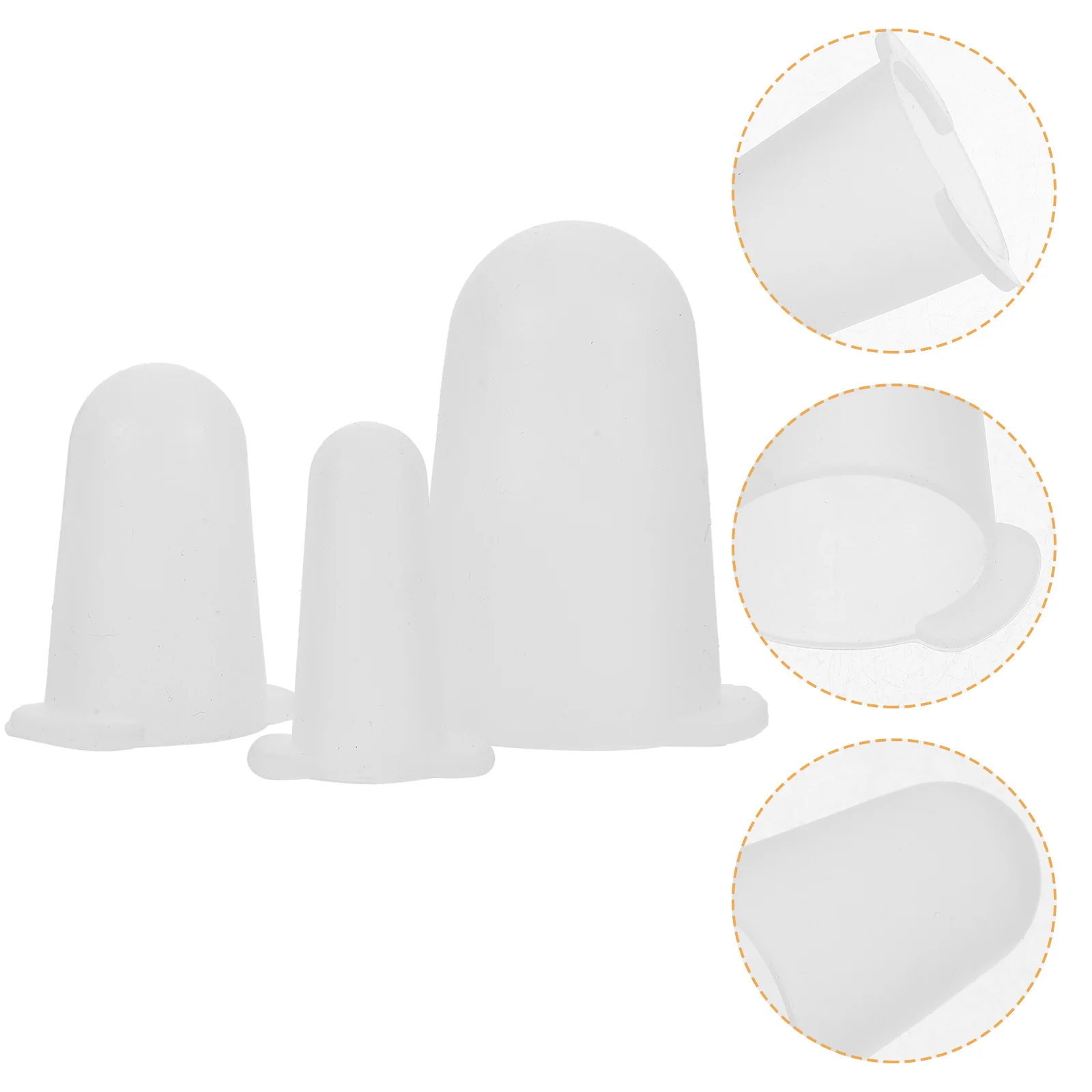 

3 Pcs Protective Cap for Piping Tips Silicone Covers Medium and Small Cake Nozzle Silica Gel Nozzles