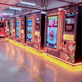 Distributore automatico per pizza commerciale all'aperto personalizzato Robot elettronico per pizza che produce distributore automatico