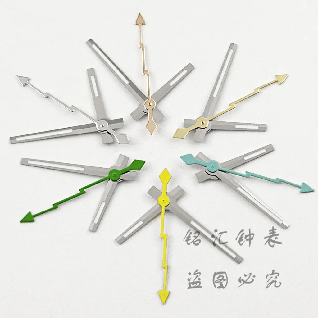 NH35 Lightning Second Hands Green Red Silver Gold Blue Orange Watches Needles NH35 NH36 NH38 NH39 Movement Watches Pointers watch accessories