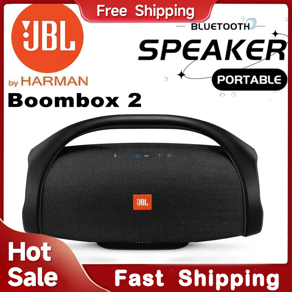 Boombox Portable Wireless Bluetooth Speakers Front Profile