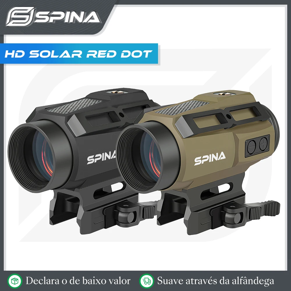 

SPINA OPTICS 1x30 Solar Energy Red Dot Scope Optic Sight Two Transformation Point QD Mount AR CQB Sight Armed .223 5.56.308 7.62