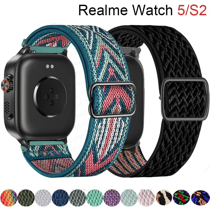 Adjustable Nylon Elastic 22mm Watch Strap Replacement Bracelet