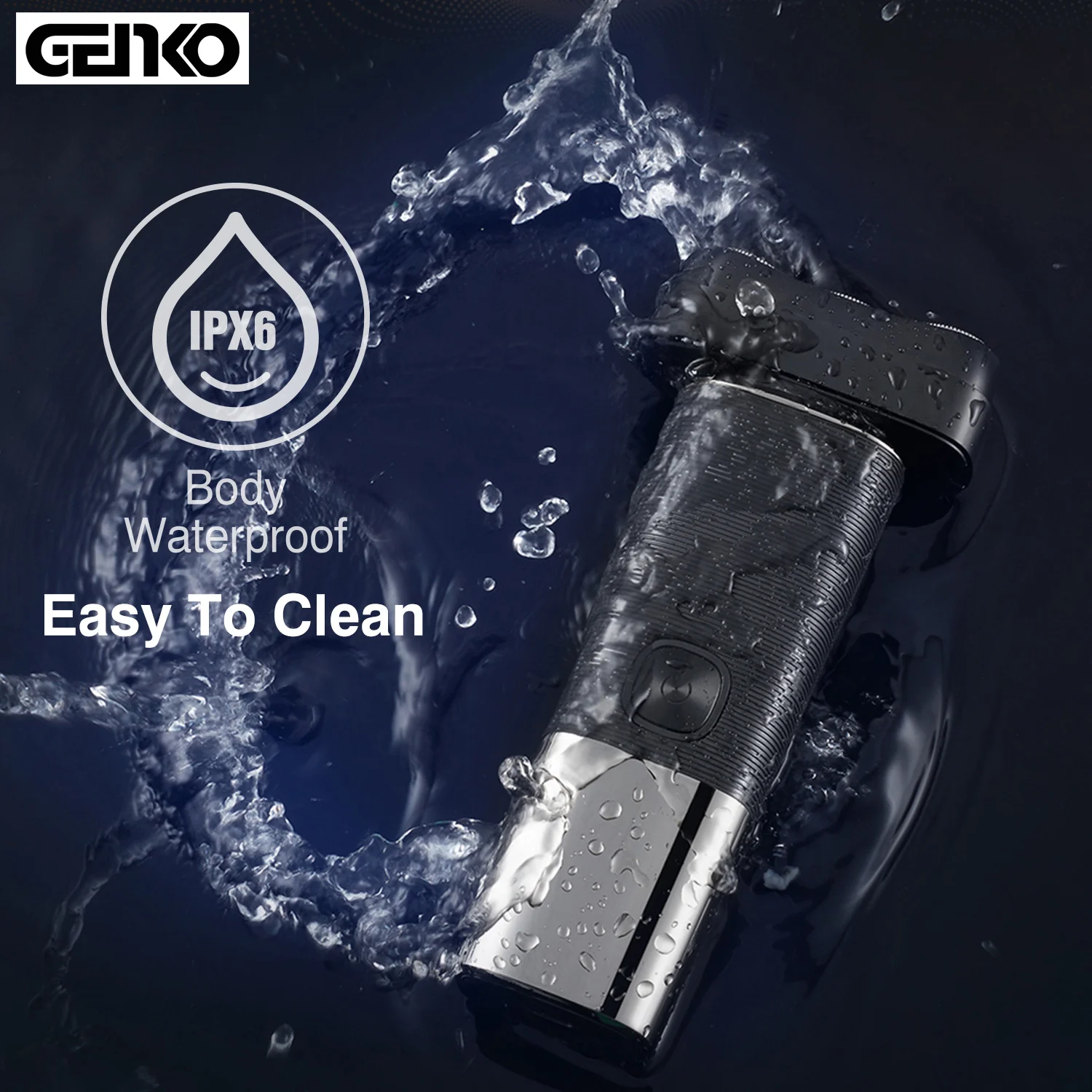 Beard Stubble Razor Shaving Machine Intelligent Chargeable Electric Razor Men Wet or Dry Shaving for Men Design 3 Heads Straight