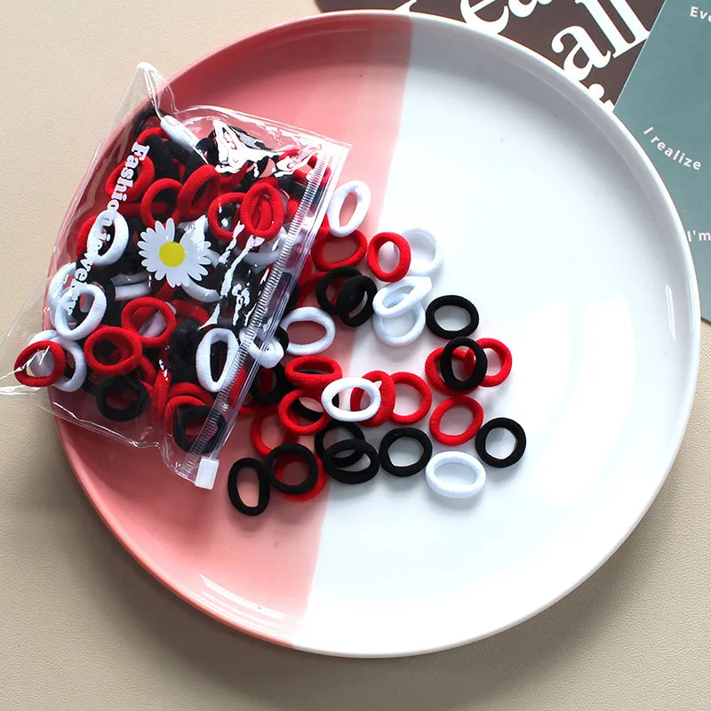 100 Stk Elastische Haargummis Für Kinder Mädchen Haarschmuck_voghion.com