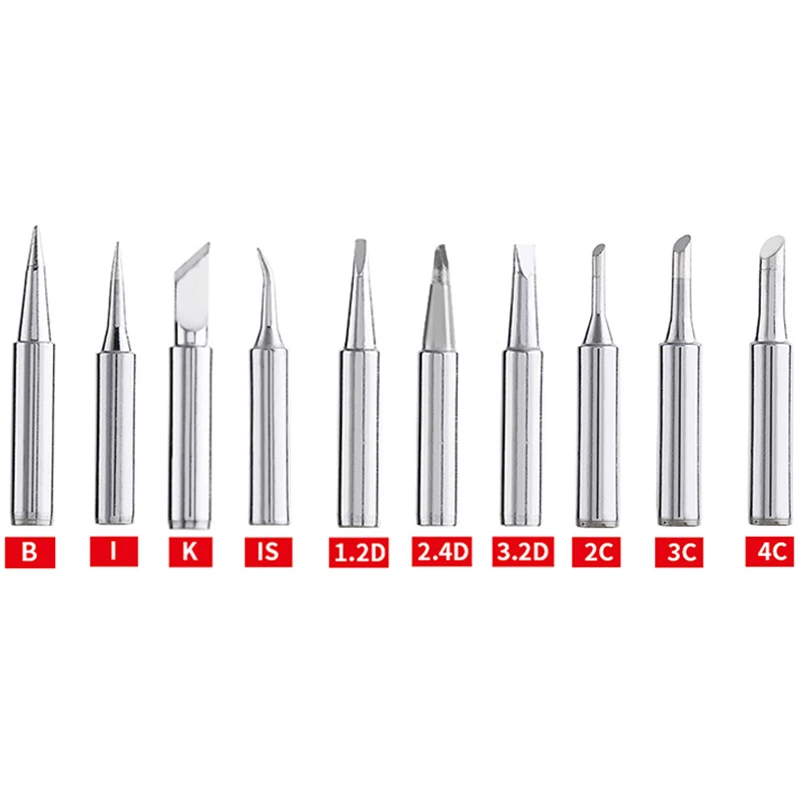 5/10Pcs Copper Welding Head 900M-T-K Pure Copper Soldering Iron Nozzle Electric Soldering Iron Head Thermostatic Welding Tools