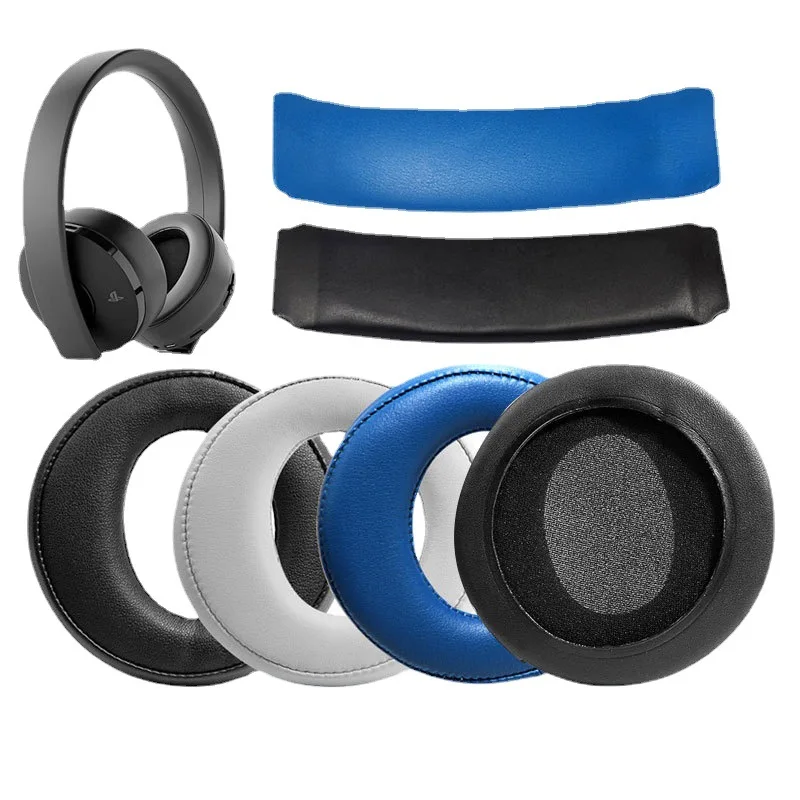 

Replacement Ear Pads Cushion headband For SONY PS3 PS4 Gold Wireless Stereo Headset CECHYA-0083