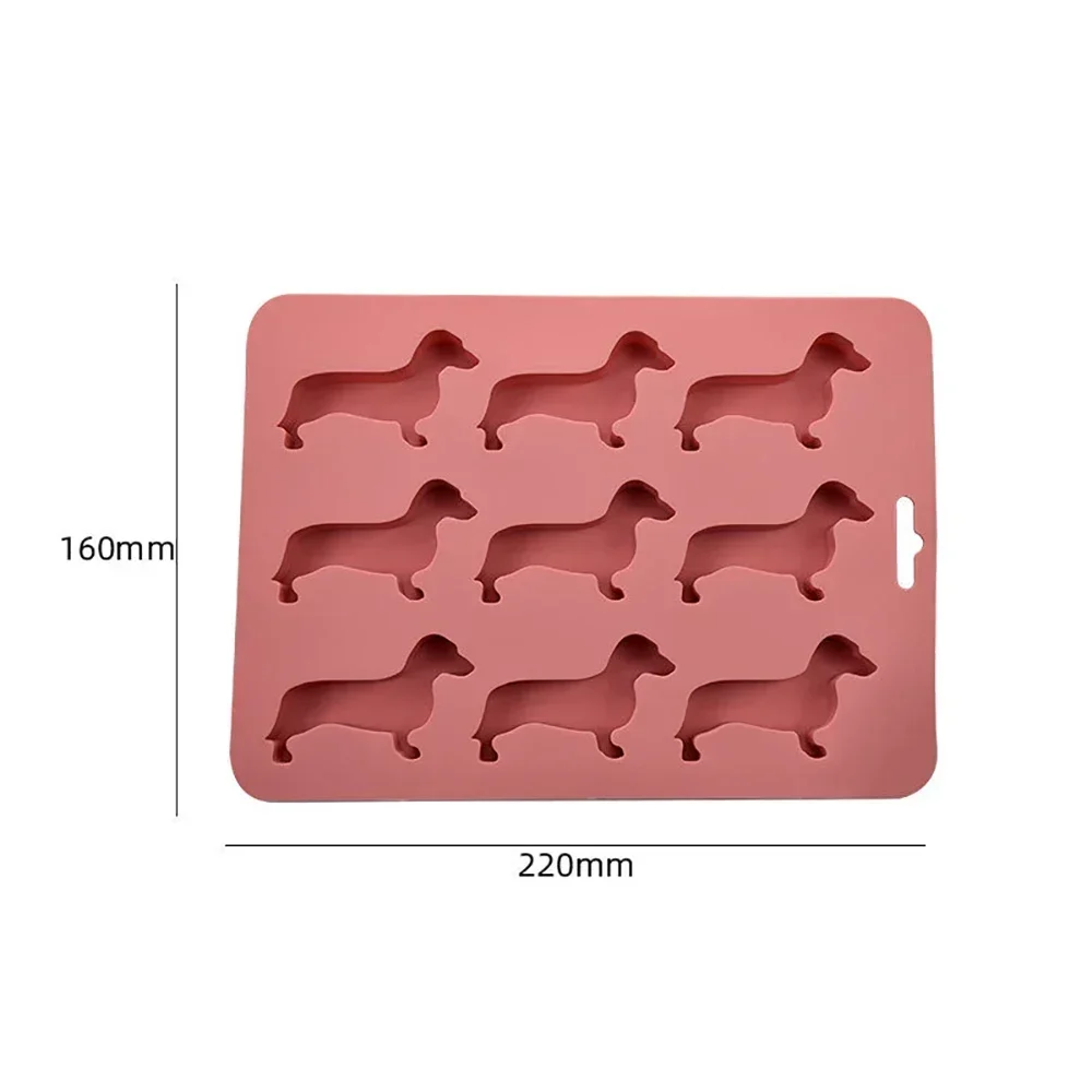 Dachshund Shaped Chocolate Cookie Silicone Mold Ice Cube Mold Creative DIY Home Ice Tray Kitchen Tools Silicone Molud Gadgets