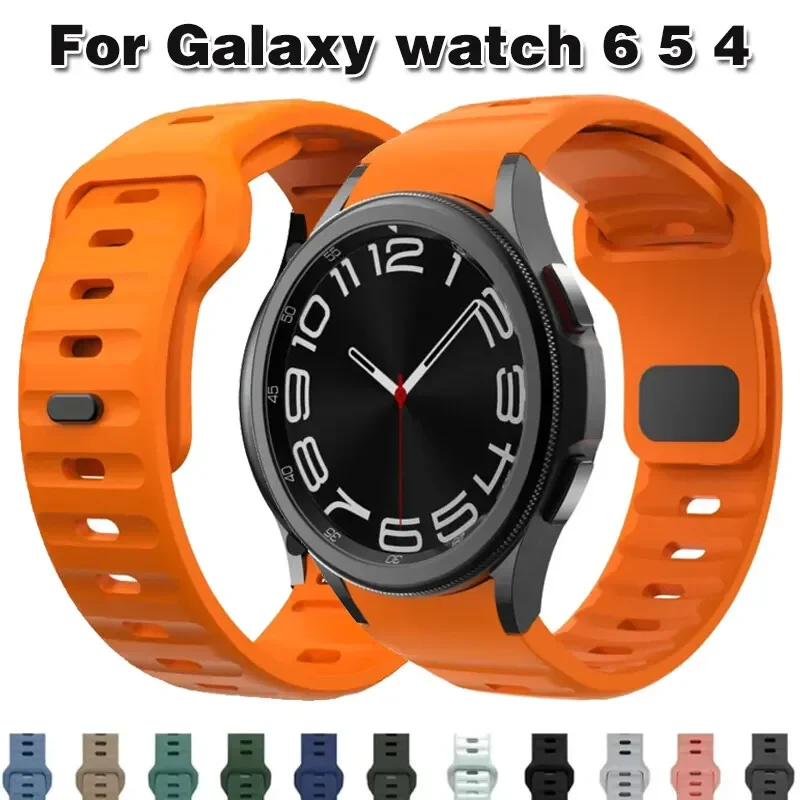 Cinturino Per Samsung Galaxy Watch 6 Classic 47Mm 43Mm/4 Classic 46Mm 42Mm Bracciale In Silicone Galaxy Watch 5/5Pro 45Mm/4/6 40Mm 44Mm