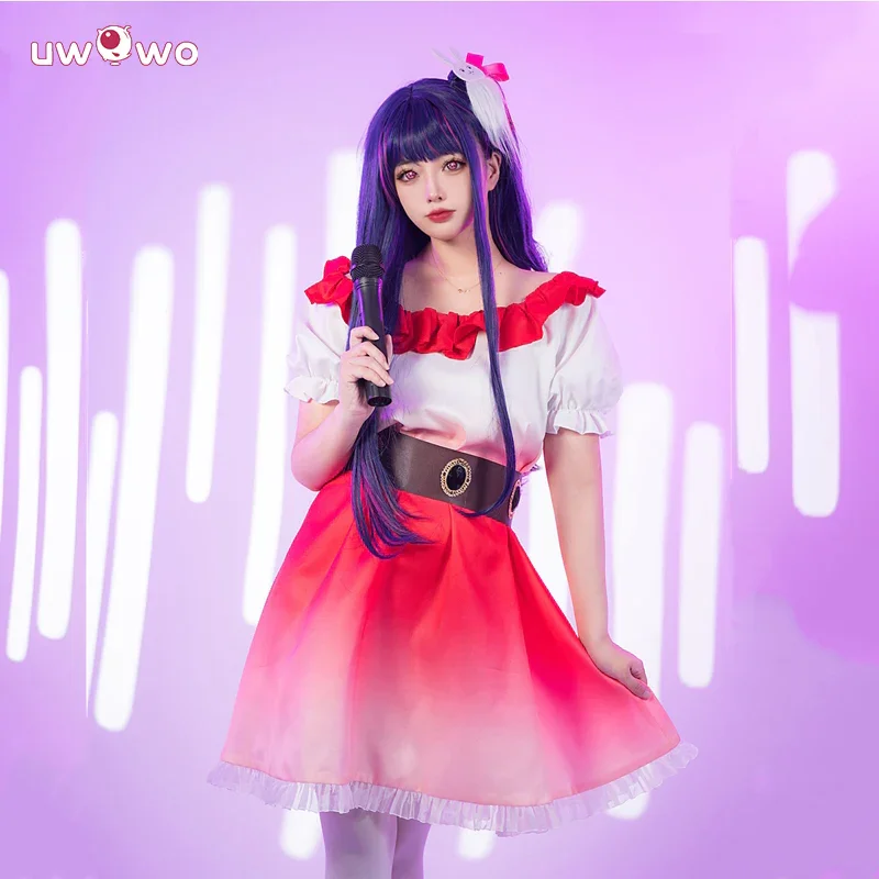 

In Stock UWOWO Aii Hoshinoo Cosplay Costume Collab Series: Anime Casual Dress Cos Outfit Halloween Costumes