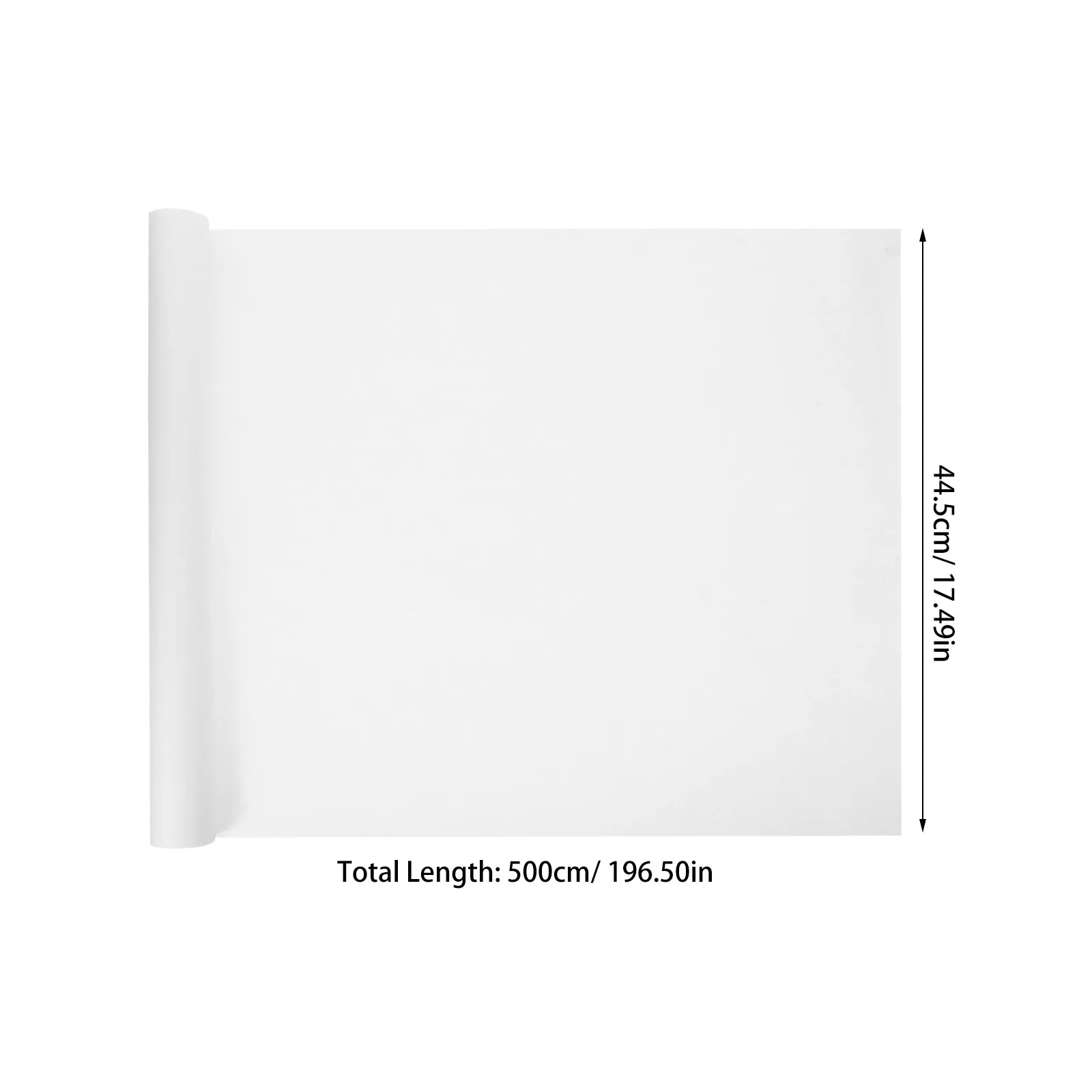 2Pcs 흰색 드로잉 종이 롤 그림 그리기용 두꺼운 무산성 재활용 재료 수채화 예술 45cmx5m 블랭크