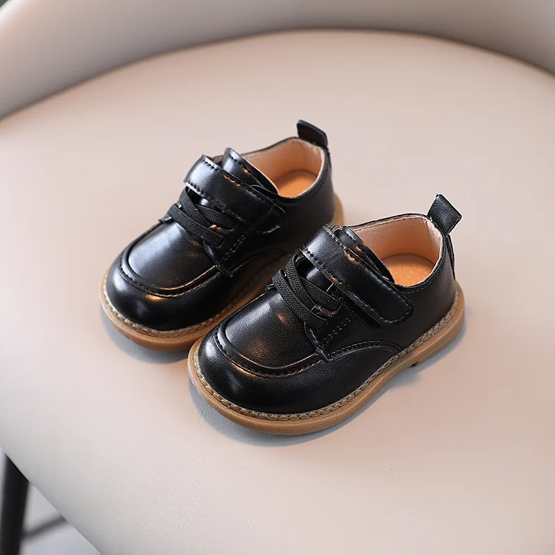 Cow Soled Baby Shoe Soft Sole Infants Toddlers Shoe Fashion Boy Leather Girl Flats Handsome Kid Boy/girl