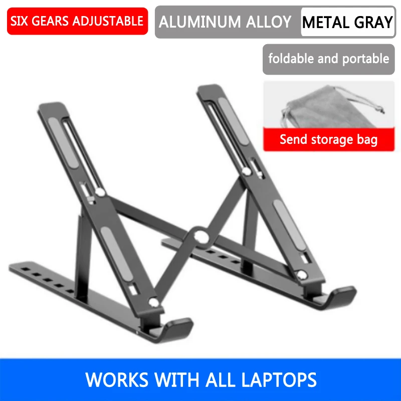 2022 NEW LS501 Aluminum Alloy Laptop Stand Notebook Computer Accessories Stand for Laptops Compatible with 10-15.6 Inch Notebook best laptop cooling stand Laptop Accessories