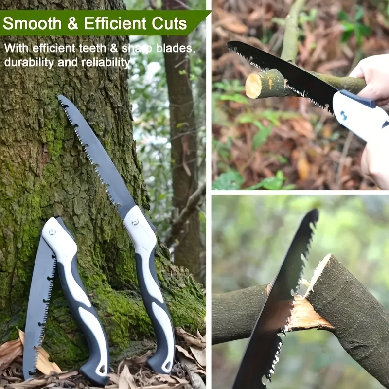 SK5 Steel Ergonomic Folding Saw with Safety Lock-Ideal for Woodworking, Tree Pruning & DIY Projects folding saw hand saw