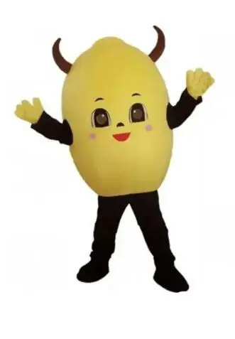 New Adult Halloween Christmas Yellow Friuts Mascotte Fancy Cartoon Mascot Costume Peluche Fancy Dress Mascot Costume