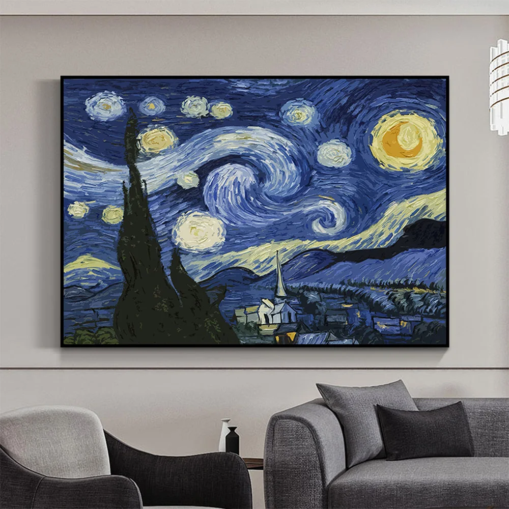 Diamond Painting Kits for Adults, Big Size 16x20 Extra Large 5D Full  Drill Diamond Mosaic Paintings DIY, Van Gogh's Starry Night Series  Paintings