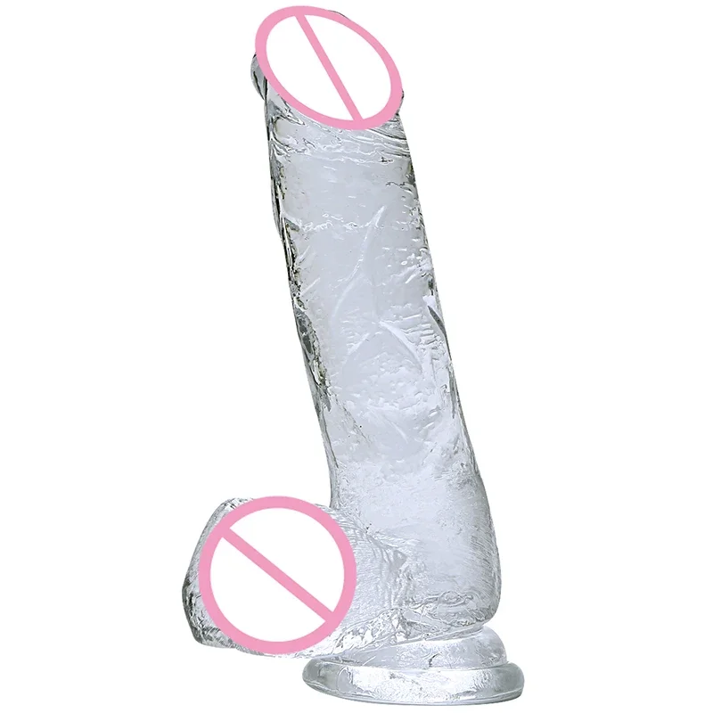 Female Sex Toys female sex toys dildo sex toys vibrator sex toy 15.5/18.5/20/22 cm Crystal Realistic Dildos For Women Masturbation Vibrators Sucker Dildo Pussy Anal Lesbian Adult Sex Toys