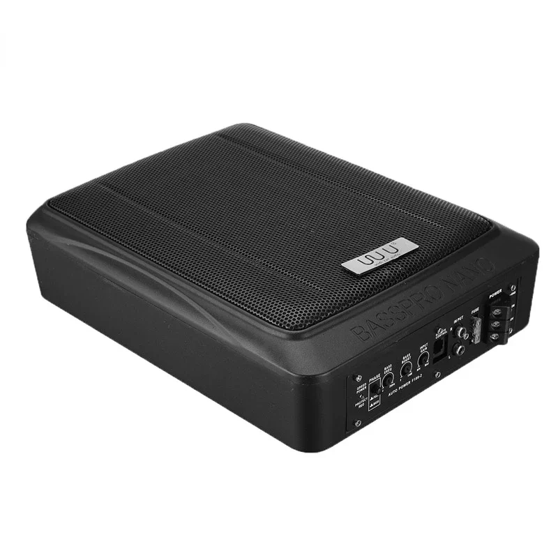 10 inch 12V 900W Car HIFI Amplifier Subwoofer Car Audio Slim Under Seat Active Subwoofer Speaker Subwoofers Woofer Body Kit