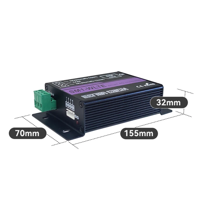 LTE 4G GSM Remote Power Switch 1 CH GSM Relay Controller SM1-WLTE SMS Call App Control Motor Lock Gate Opener smart switch wifi switch smart wifi switch wireless switch