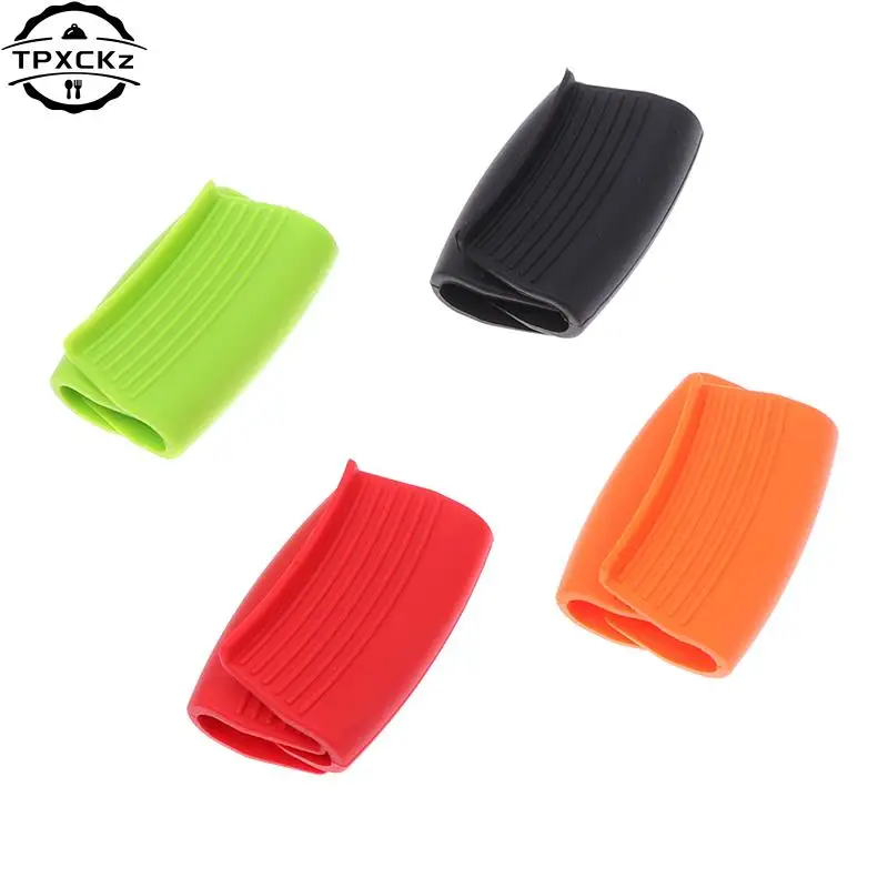 2PCS Silicone Heat Resistant Cover Anti-skid Lid Holding Knob Pot Handle Grip Cookware Protective Cover Kitchen Tool Accessories
