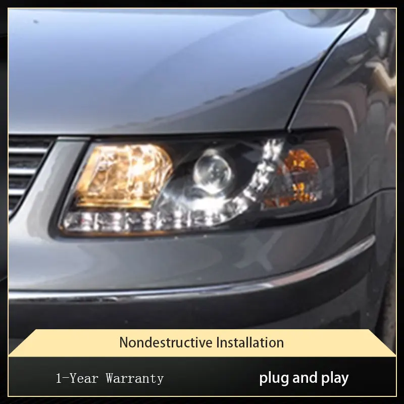 

Head Light For Volkswagen VW Passat B5 2001-2005 Projector Lens LED Bi Xenon Dynamic Turn Signal Automotive Accessories