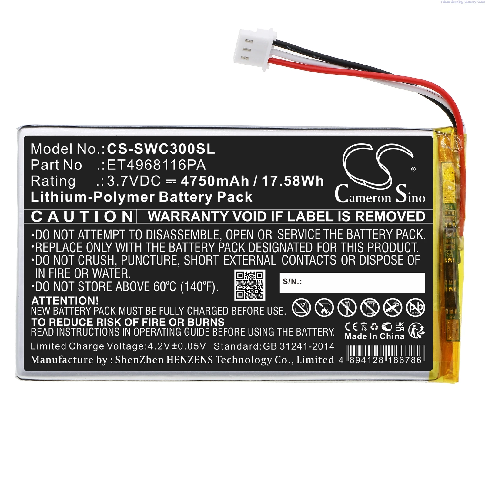 Batteria Cameron Sino Per Panasonic EY3732, EY7430, EY7530, EYC110 – 2000mAh, 10.8V, Ricambio Originale Compatibile