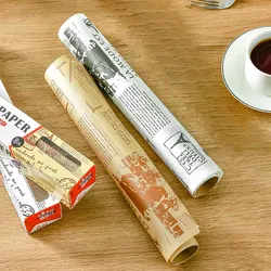 Nonstick Oil-Absorbing Baking Paper Roll with Slide Cutter - 8m Kitchen Essential (Multicolor)