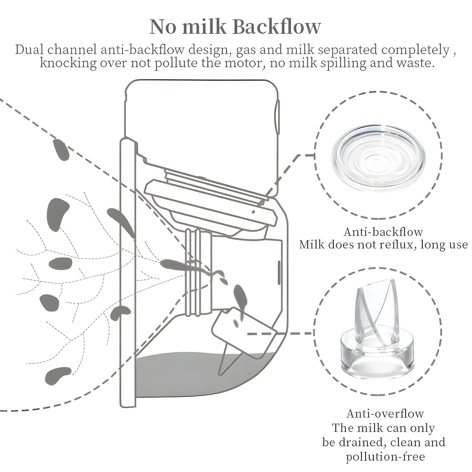 1Pcs Smart Electric Pumps Portable Hands Free Wearable Pump Breast Milk Extractor Collector_voghion.com