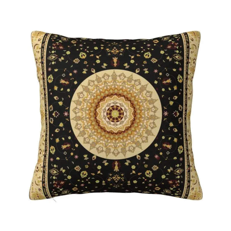 

Luxury Vintage Bohemian Floral Turkish Carpet Cushion Cover Velvet Antique Persian Style Throw Pillow Case Decoration