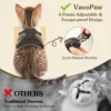 VavoPaw Cat Harness and Leash Set for Walking Adjustable Kitten Vest Harness with Reflective Strip Breathable Mesh Cat Harness 4