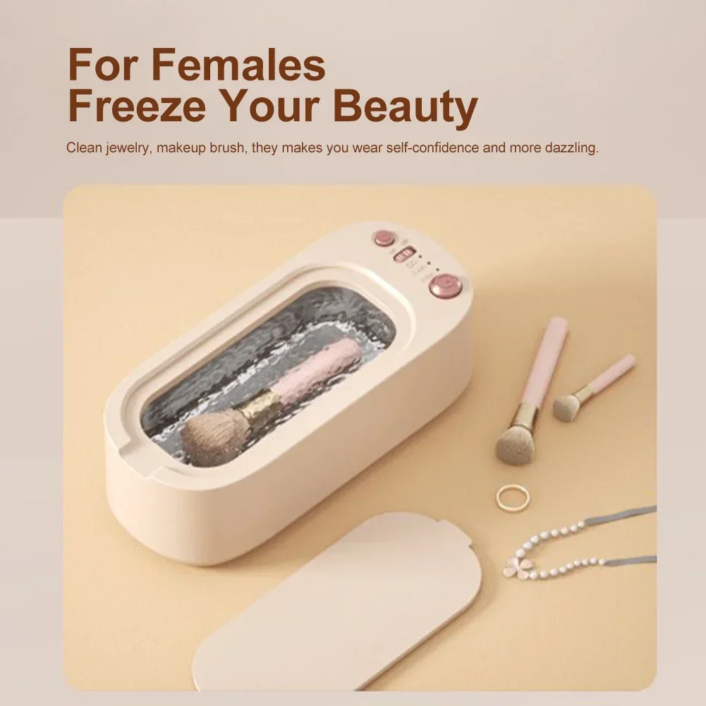 Description Picture 6 of itemUltrasonic Cleaner Machine 3-Speed Jewelry Glasses Watch Cleaner High-Frequency Portable Electric Cleaning Tool for Home Travel
