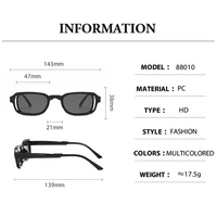 Lunettes de soleil rectangulaires de luxe pour femmes, ovales, vintage, de marque, carrées, protection UV400, pour hommes et femmes, anti-reflets 6