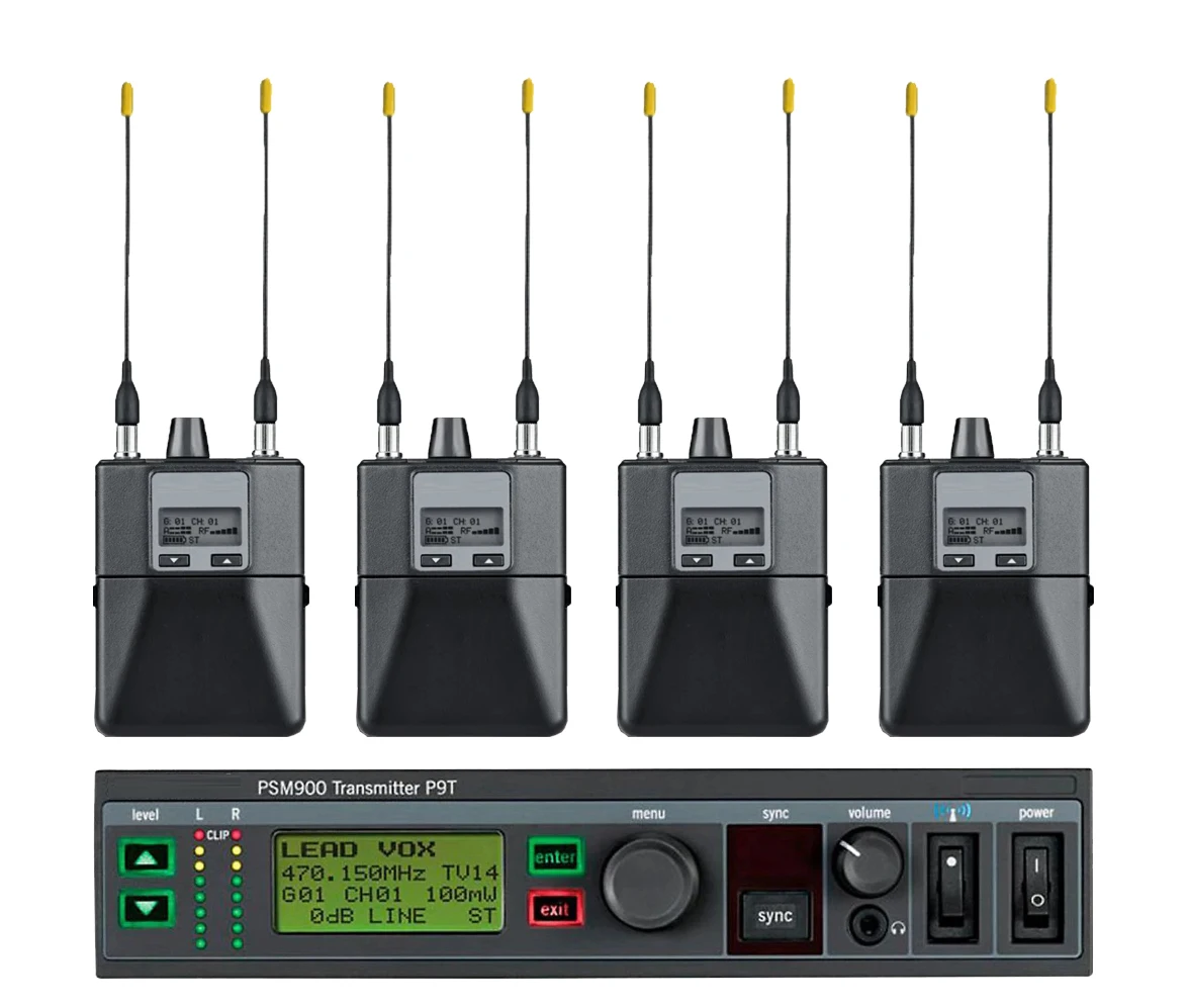 인이어 모니터 PSM900 스테레오 무선 모니터링 시스템 IEM 시스템 500Mhz 스테이지 개인용 전문 무선 스테이지 리턴