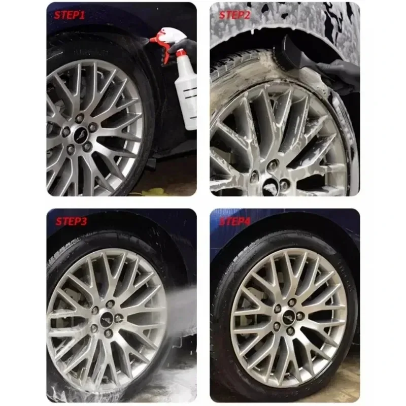 Car Tire Rim Brush Wheel Hub Cleaning Brushes Car Wheels Detailing Accessories