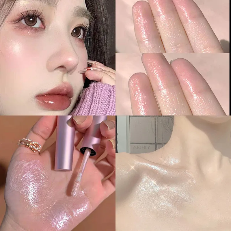 Water Gloss Highlight Blush Face Brighten Skin Diamond Glitter