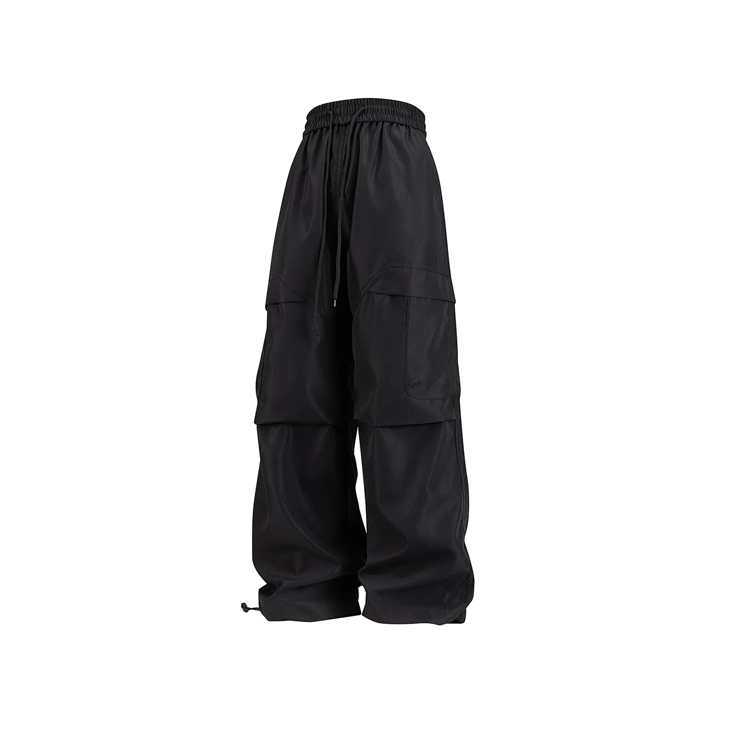 Estilo americano calças de trabalho masculinas perna larga corte reto primavera outono solto esportes calças compridas casual unisex carga