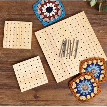 Wooden Crochet Blocking Board for Knitting & Weaving 1