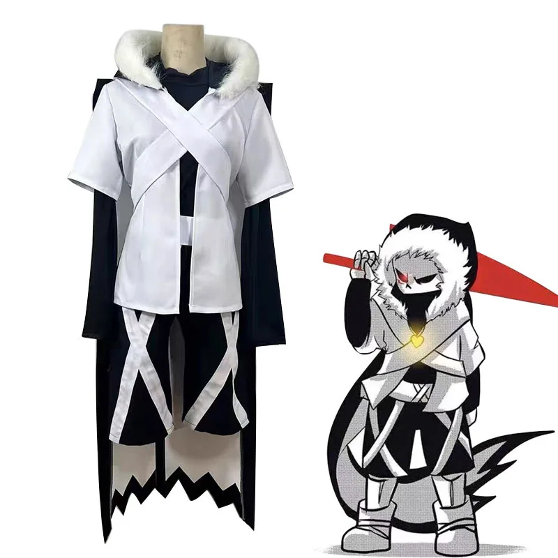 

Game Undertale XTALE Cross Sans Cosplay Costume Adult Uniform Set with Collar Halloween Carnival Party Outfit for Women Men