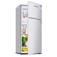 Refrigerator Home kitchen Double door Fresh and frozen dual-use Electric refrigerator deep freezer  cosmetic fridge 1