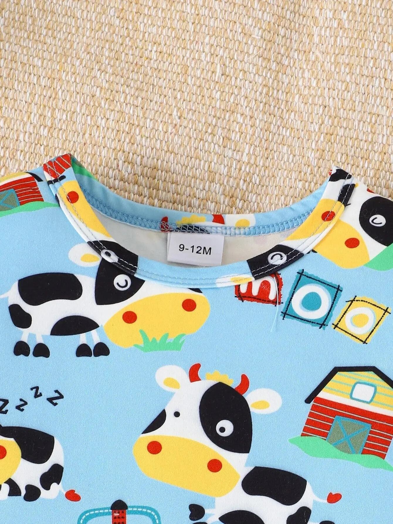 Summer Baby Boys Leisure Sport Short-sleeved Shorts Khaki Cow Print Baby Romper