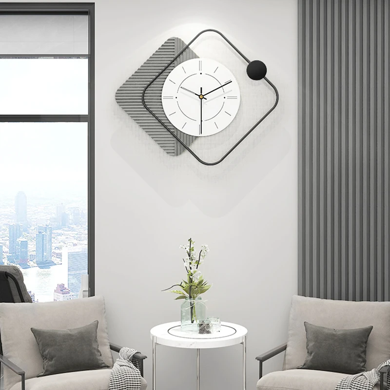 

Минималистичные дизайнерские часы для гостиной, роскошные большие Креативные кухонные металлические настенные часы для спальни, эстетические украшения, домашний декор